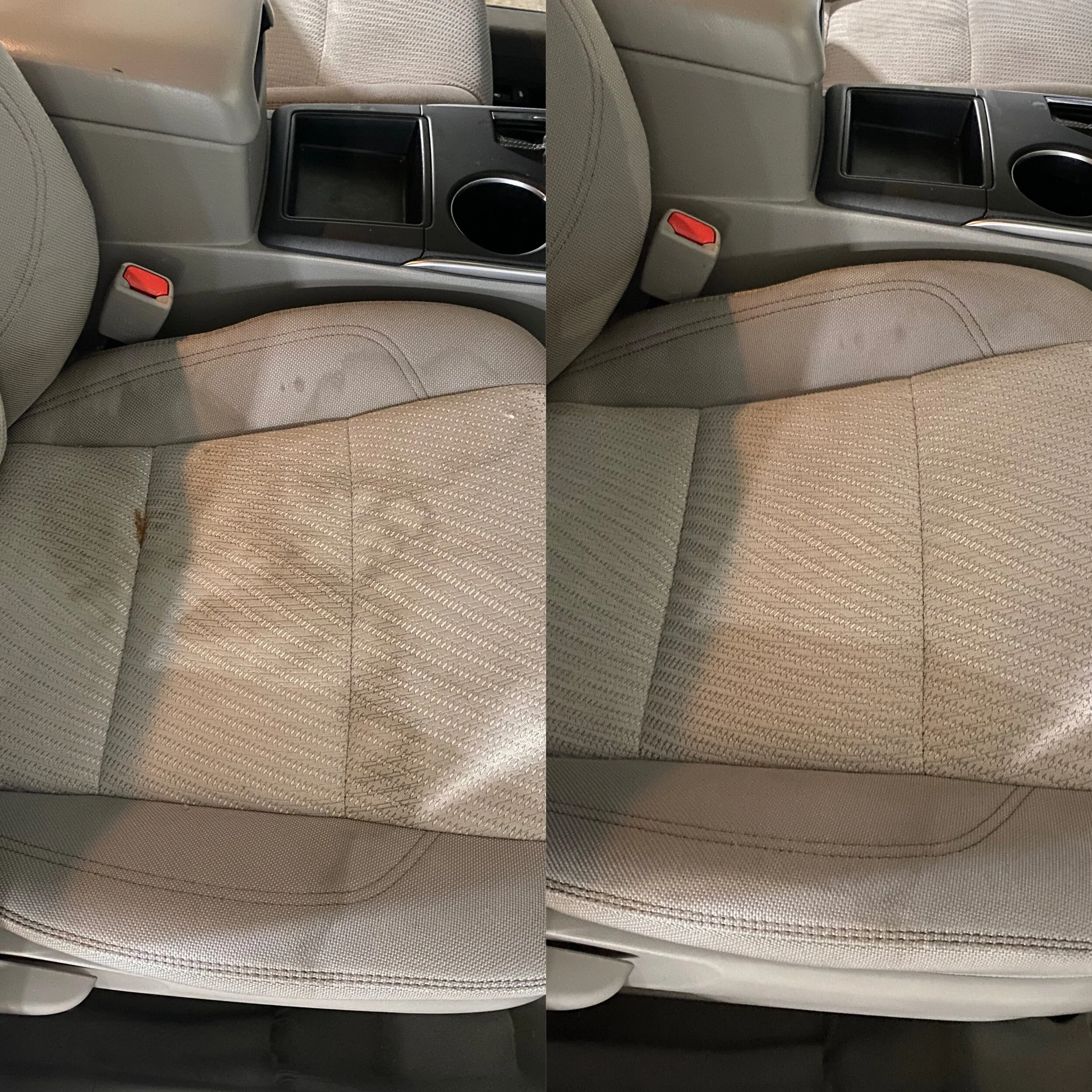 Dubinsko čišćenje autosjedala - rezultat